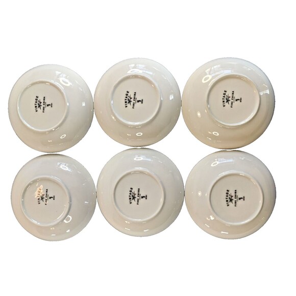 6 Fine China of Japan Vintage Fruit Dessert Bowls 5 ½" 6701 - Picture 2 of 9